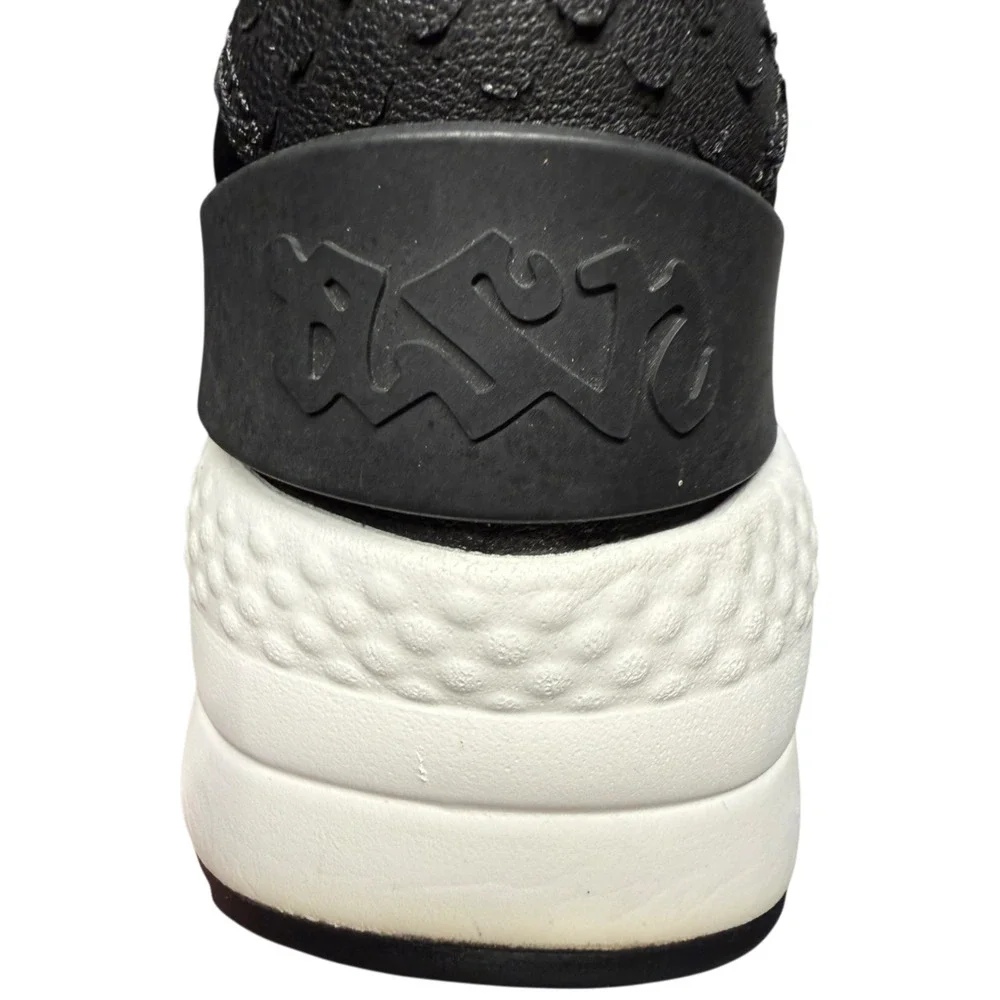 Ash Mood Women's 38/US 7 Black Sneakers Rhinestones Faux Snake Neoprene Shoes